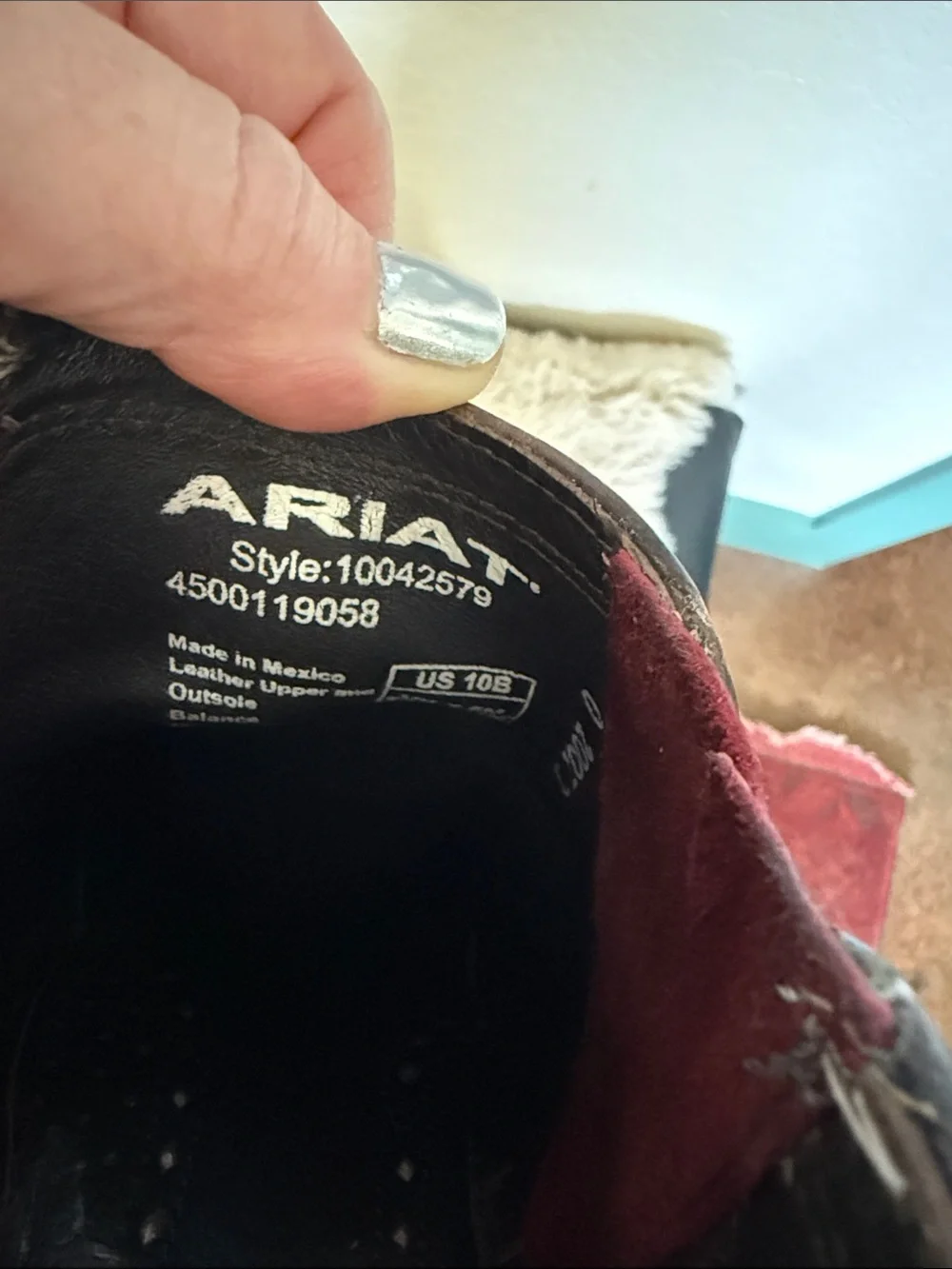 Ariat Women's Brown Western Ankle Boots with Aztec Accent